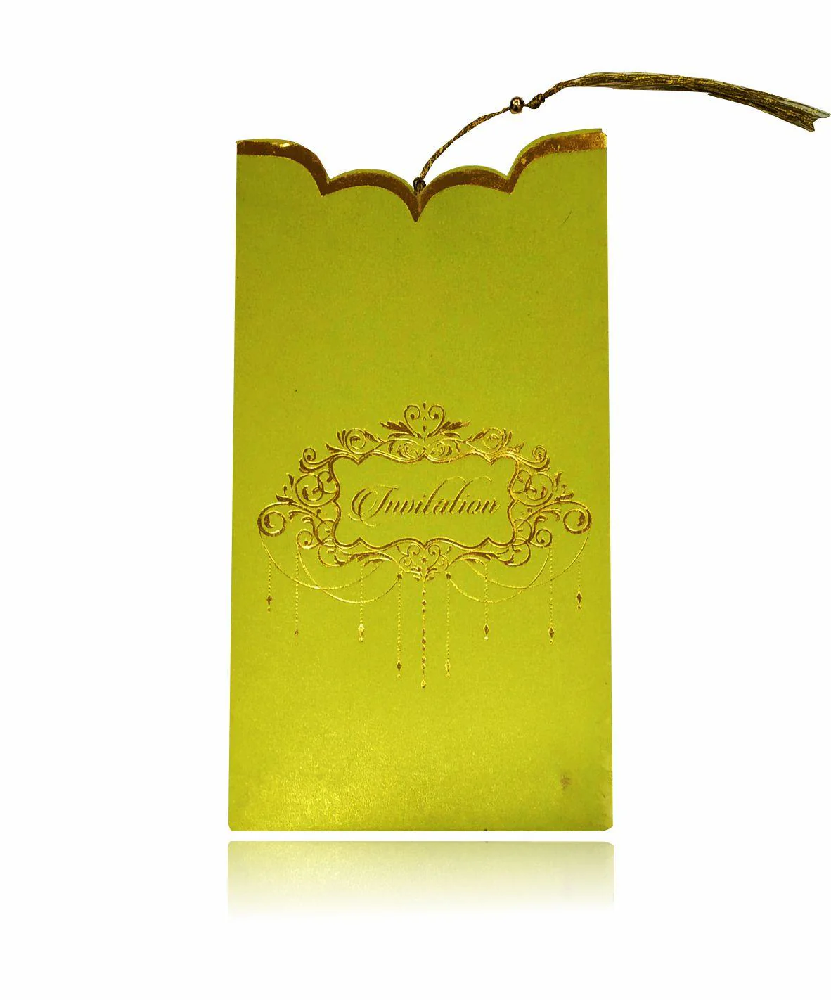 Green Personal Invitation Card-KNK2695 - Image 2