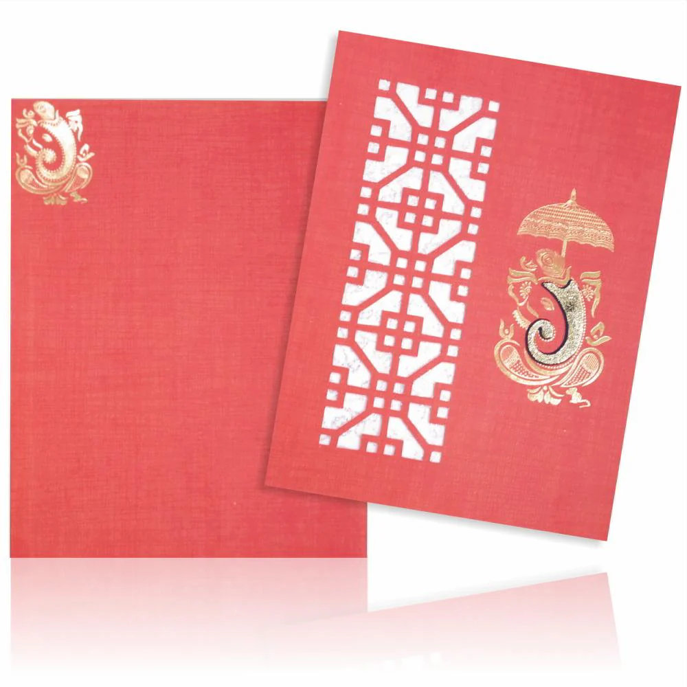 Red Jumbo Metallic Die Cut Card-KNK50193 - Image 2