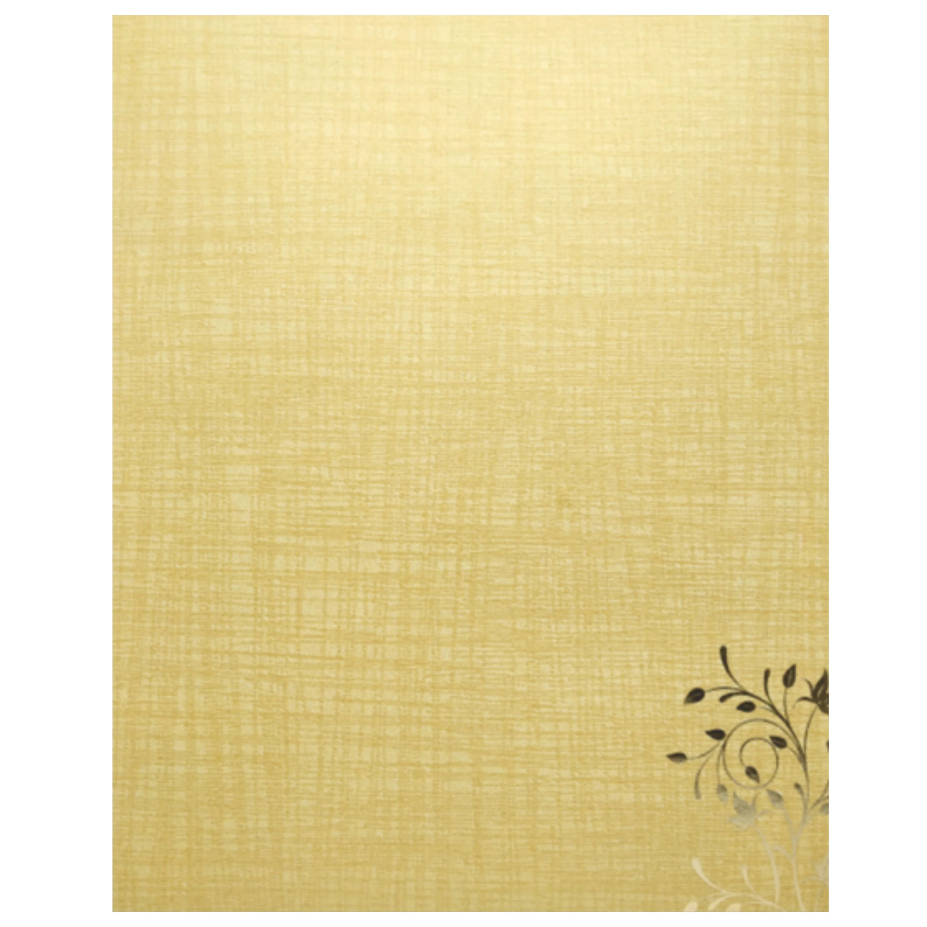 Brown Gold Jumbo Metallic Floral Print In Gold Foiling-KNK50260 - Image 4