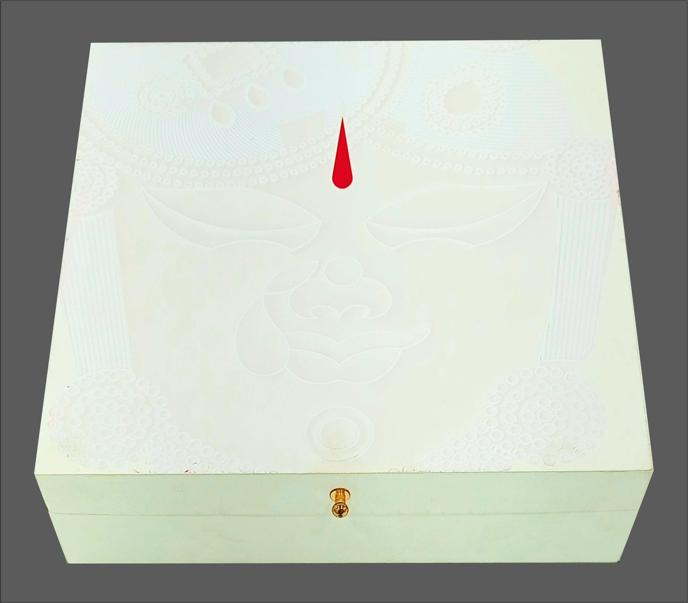 White Ultra Premium Krishna Themed Wedding Card-KNKUP036 - Image 3