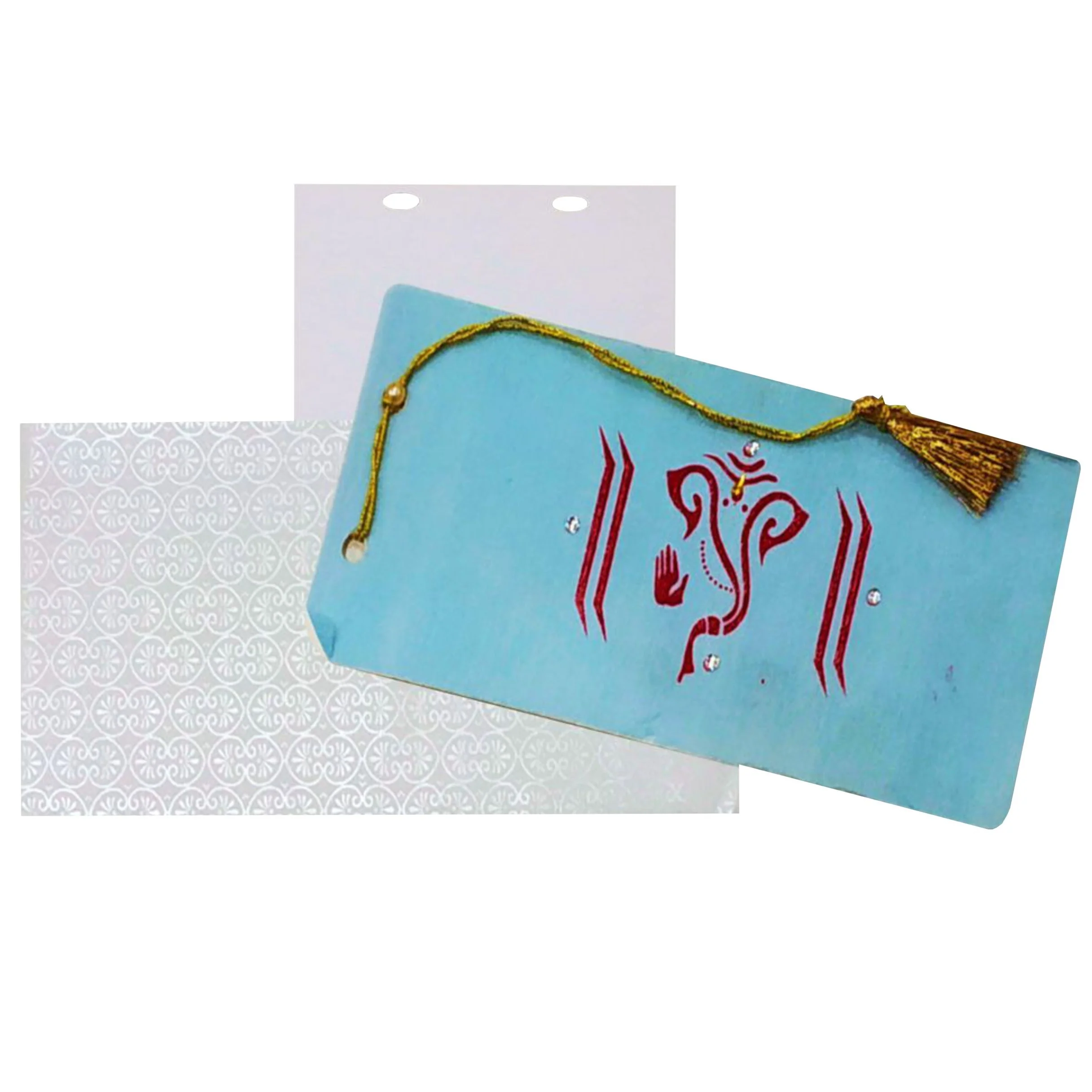 Light Blue Invitation Card-KNKV0408