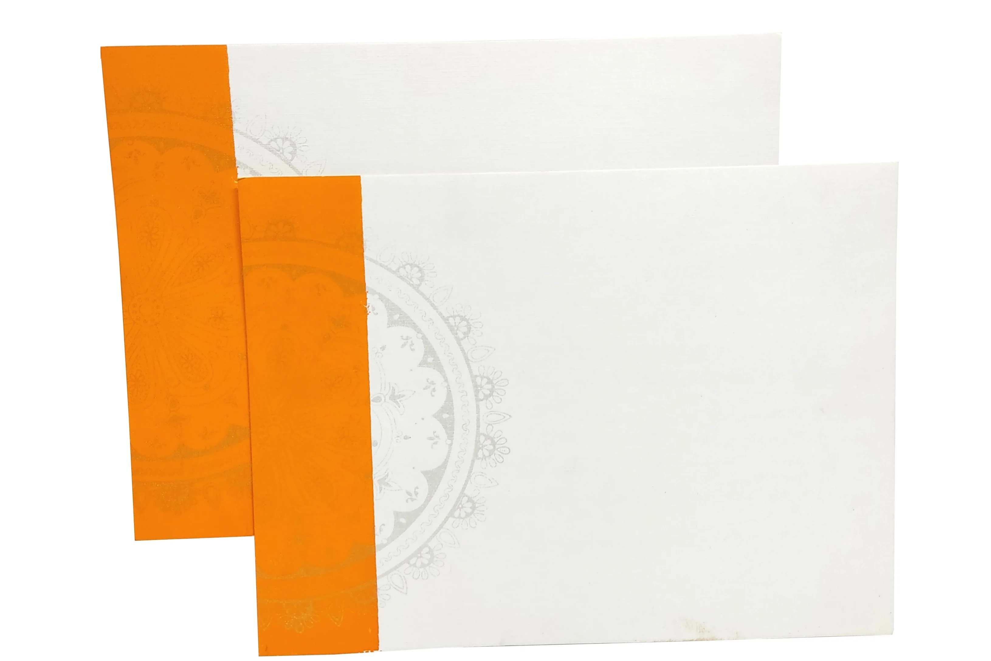 White Ganesha Invitation Card-KNND5540G - Image 5