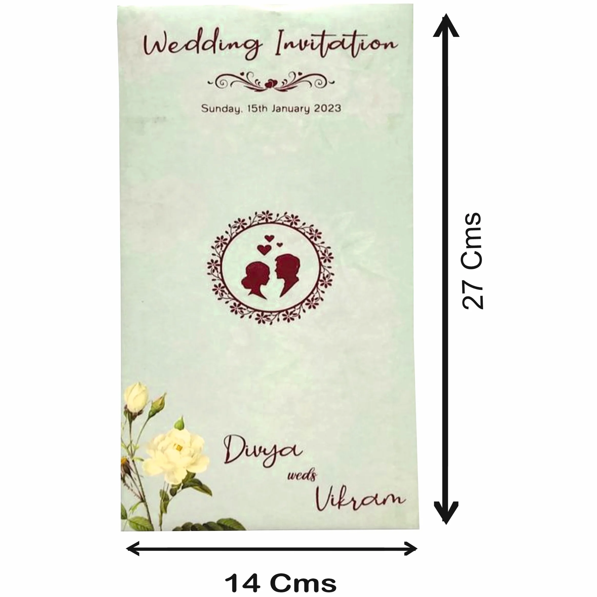 Green Laser Cut Invitation Card-Knp7006g - Image 4
