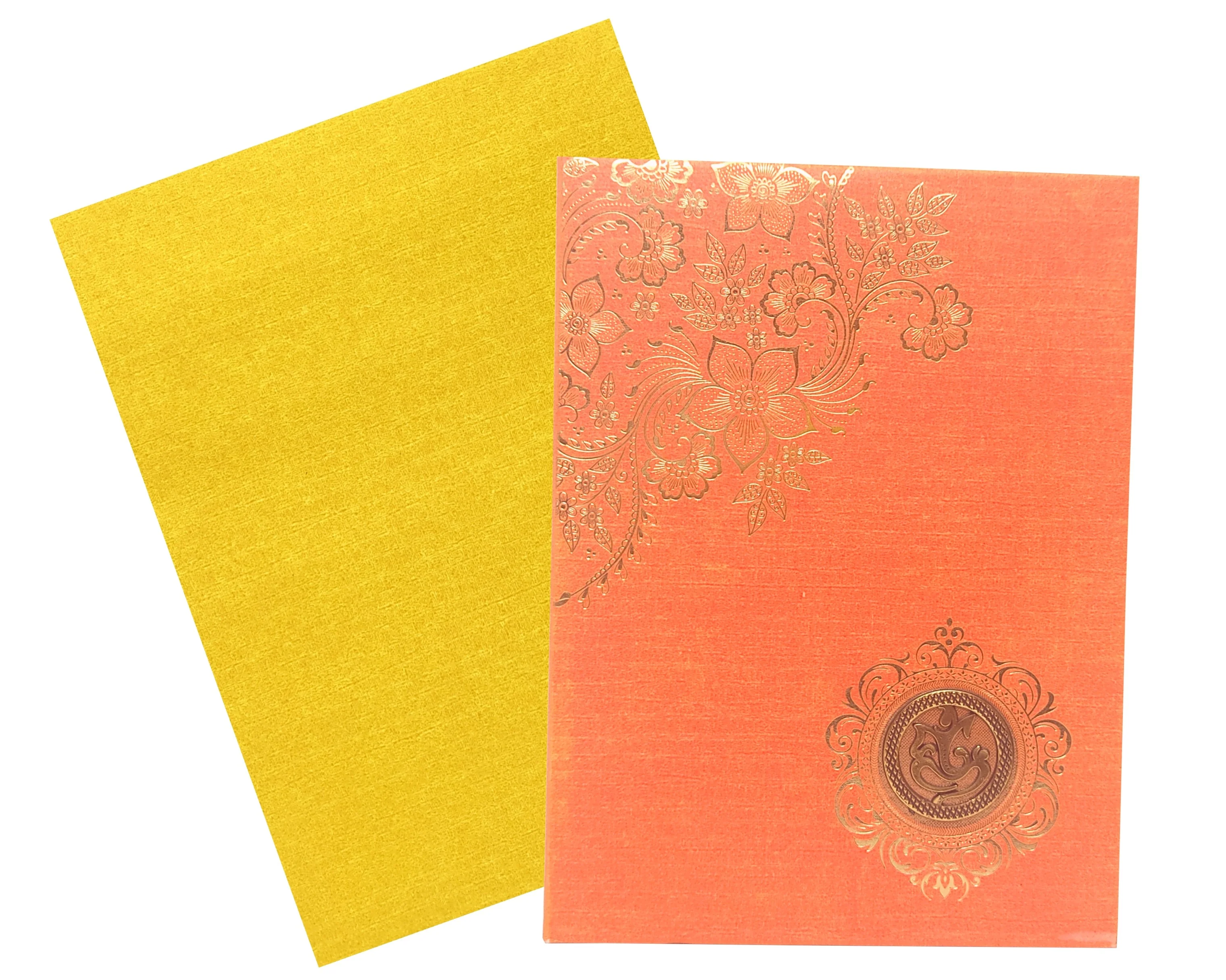 Orange Gold Foiling Invitation Card-KNPC95192 - Image 2