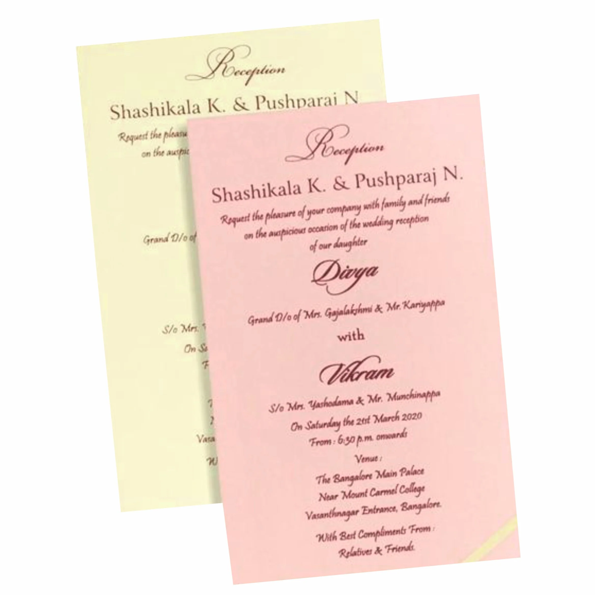 Yellow Floral Invitation Card-KNPR4505C - Image 5