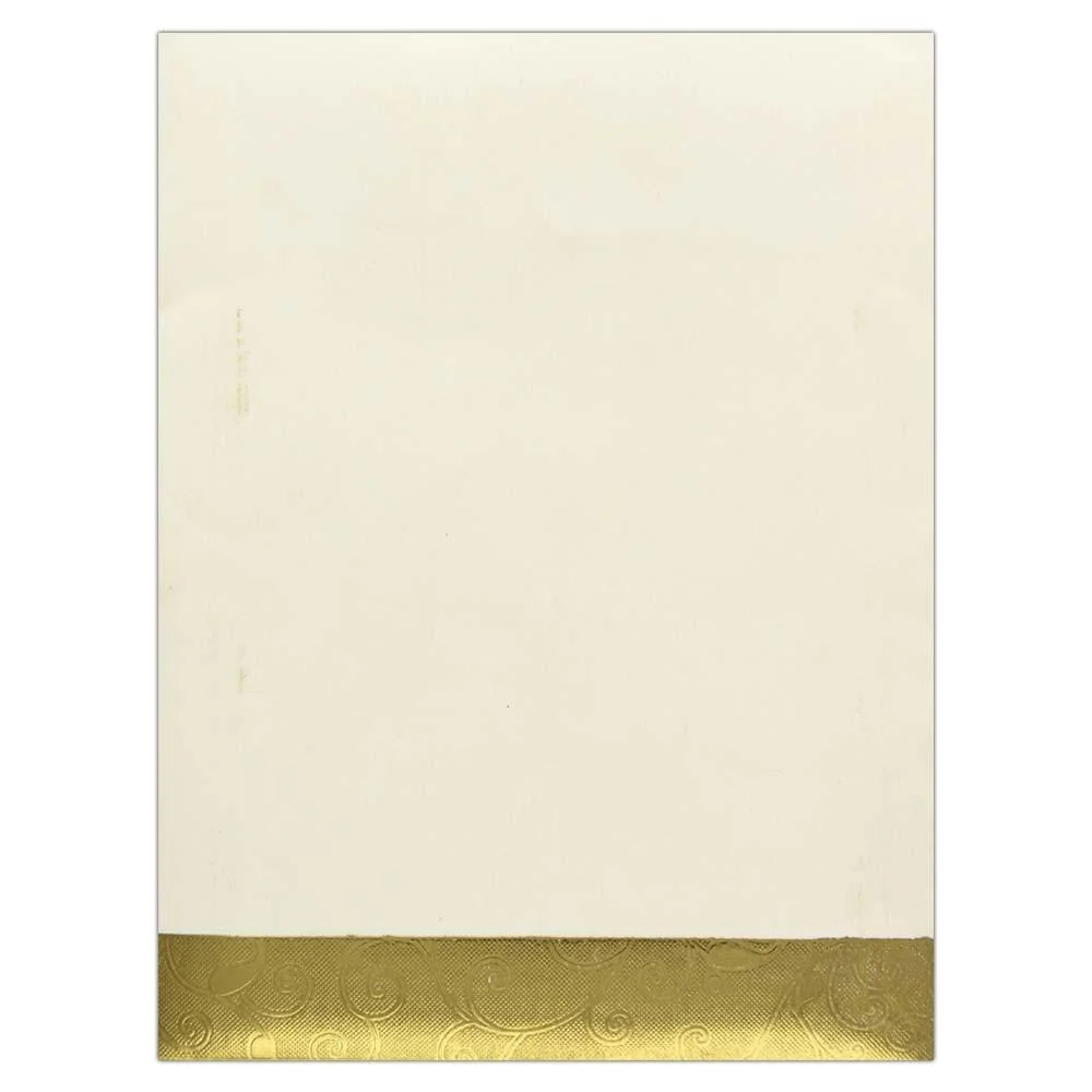Invitation Card - Metallic Brown Invitation Card with Divine Lord Ganesha-KNK3429 - Image 3