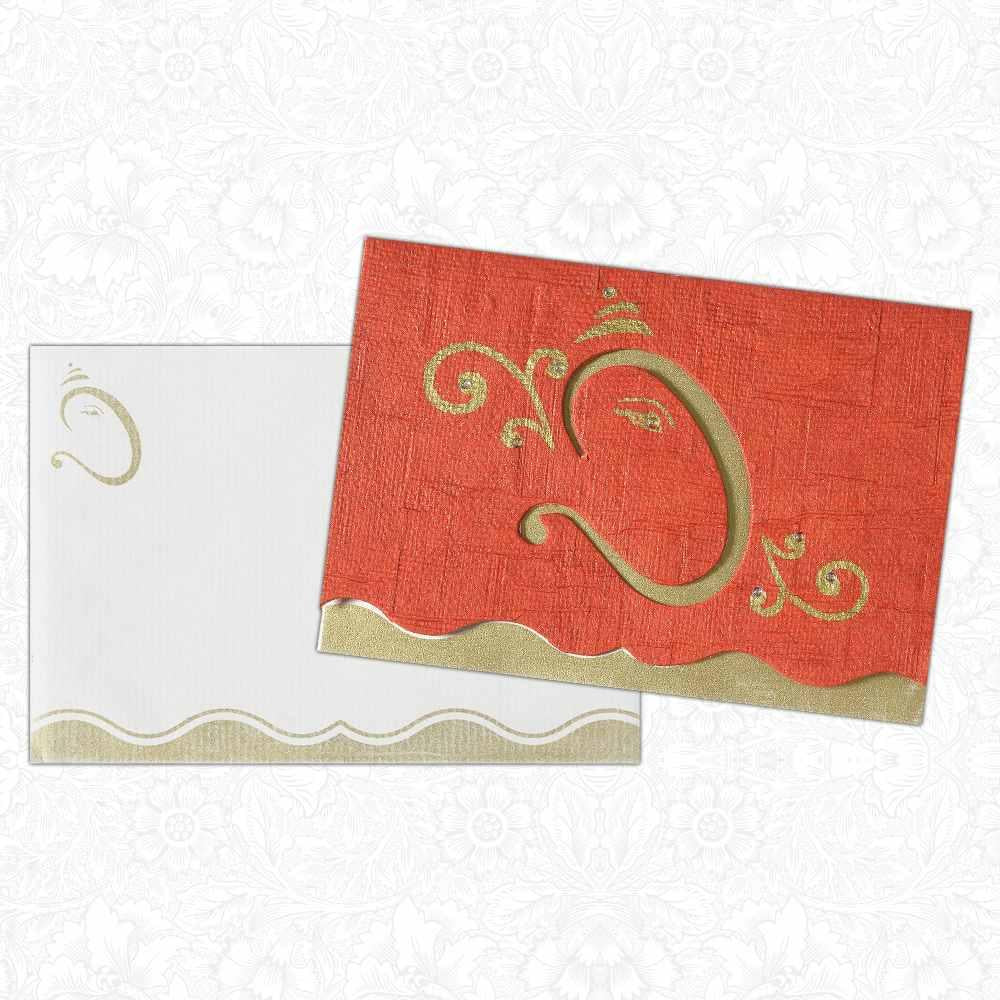 Invitation Card - Mystical Ganesha Multi-Ceremony Invitation Card-KNK3627