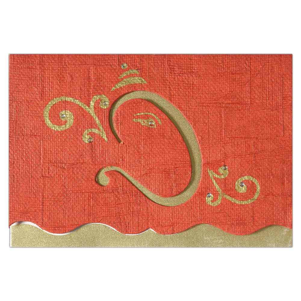 Invitation Card - Mystical Ganesha Multi-Ceremony Invitation Card-KNK3627 - Image 2