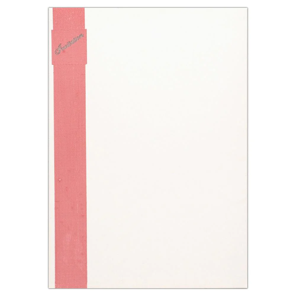 Invitation Card Plain Pink MultiCeremony Invitation Card-KNK2848 - Image 3