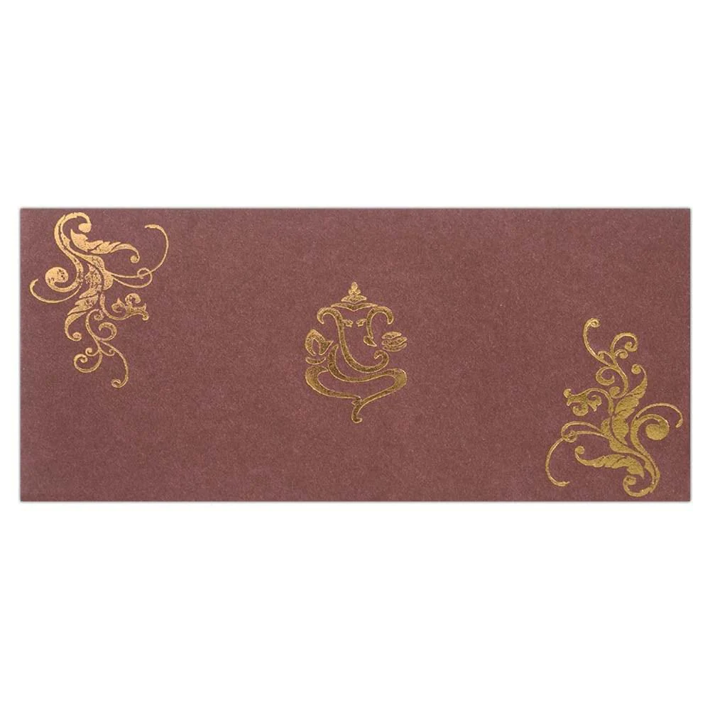 Invitation Card - Red Golden designer Invitation Card-KNK2253 - Image 2