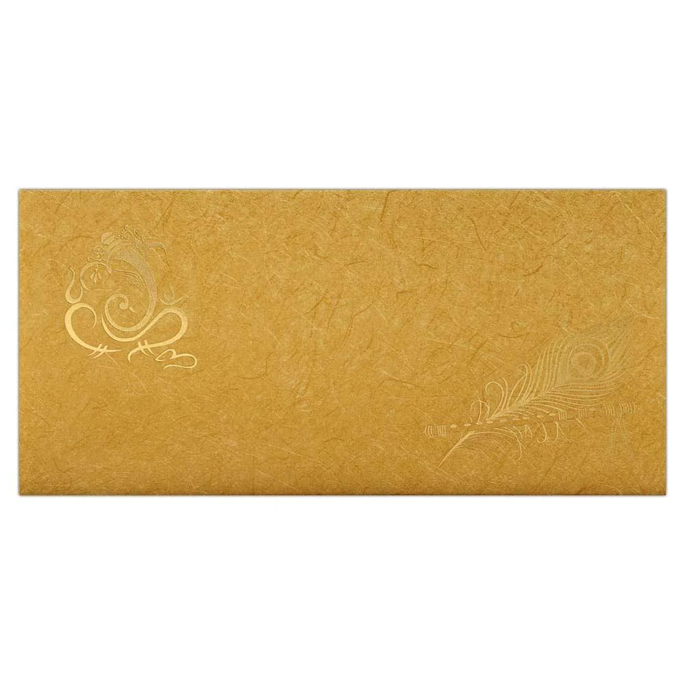 Invitation Card Royal Scented Peacock Feather Shaadi Card-KNK1951 - Image 2