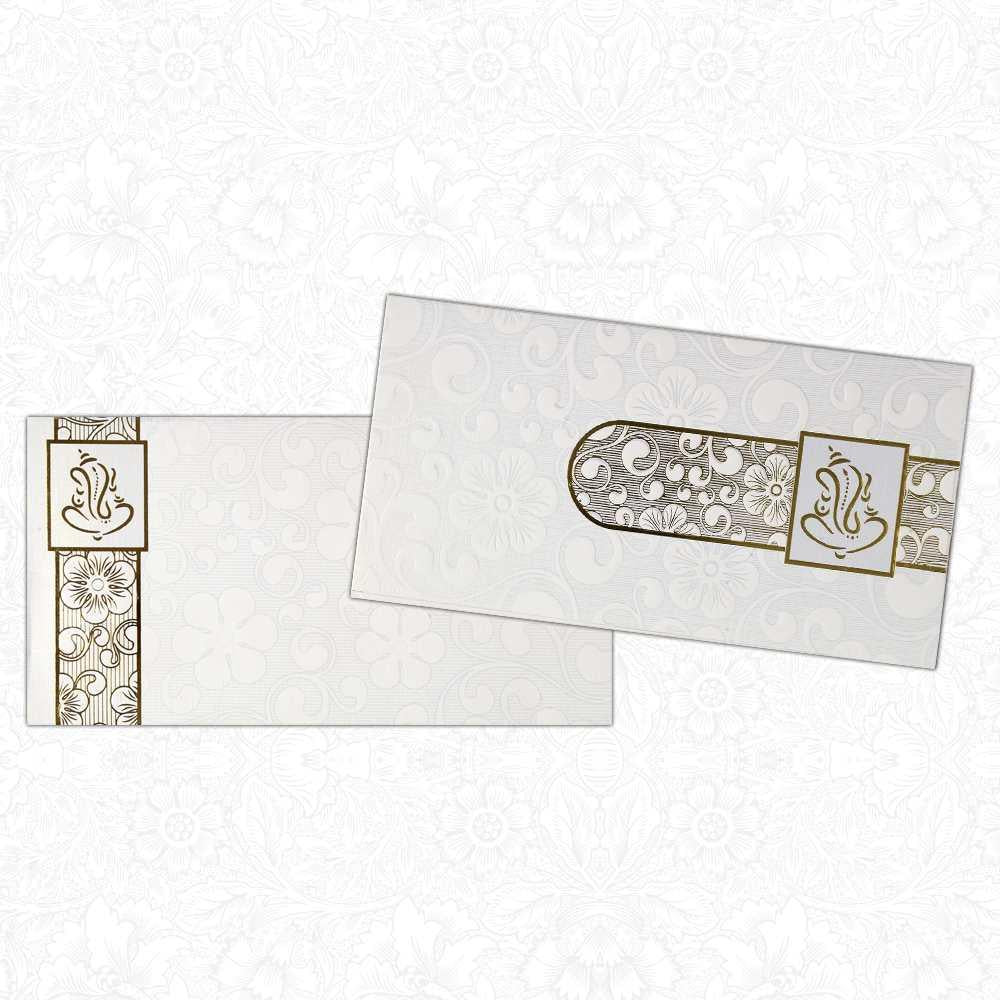 Invitation Card - Sheer White Invitation Card-KNK1010