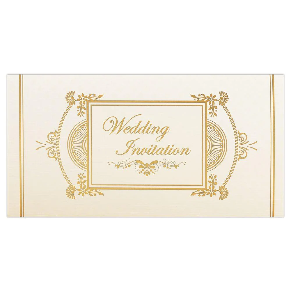 Invitation Card - Simple Yet Elegant Wedding Invitation Card-KNK2496 - Image 2