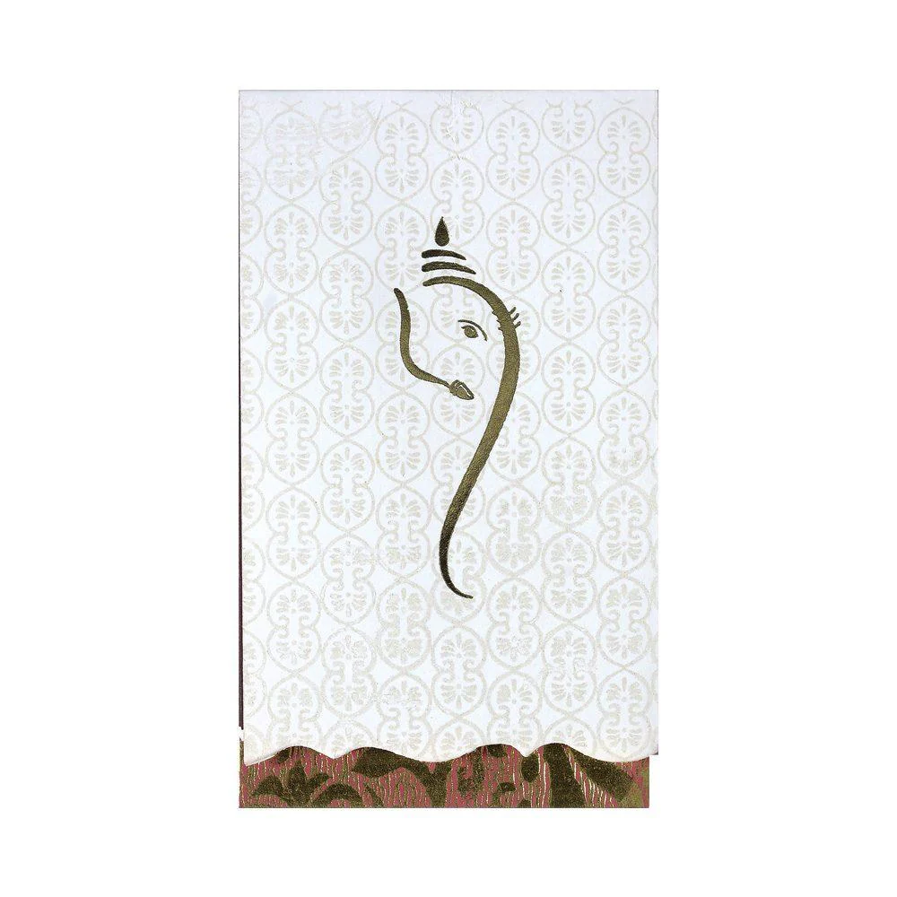 Invitation Card - Sonamukh Designer Ganesha Invitation Card-KNK1868 - Image 2