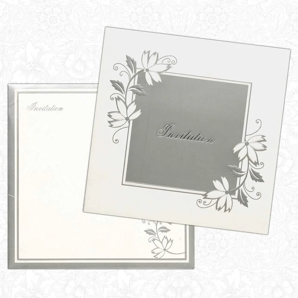 Invitation Card - Square Wedding Card-KNK1551