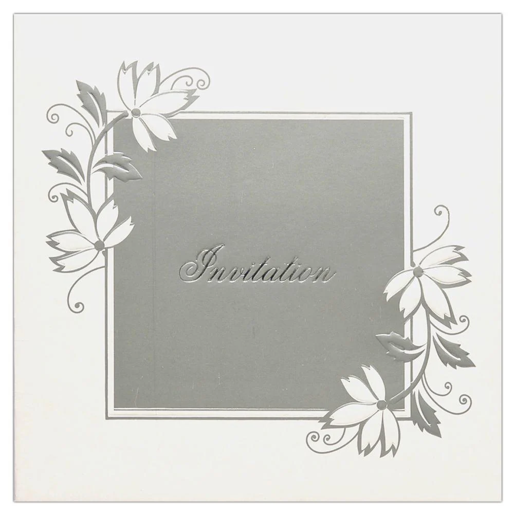 Invitation Card - Square Wedding Card-KNK1551 - Image 2