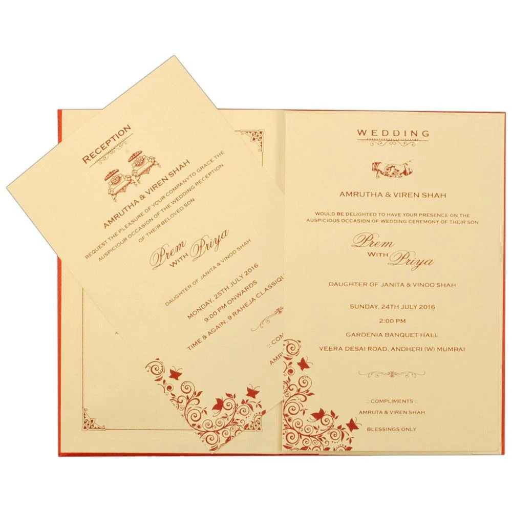 Invitation Card - Stunning Ganesha Screen Wedding Card-KNK1288 - Image 5