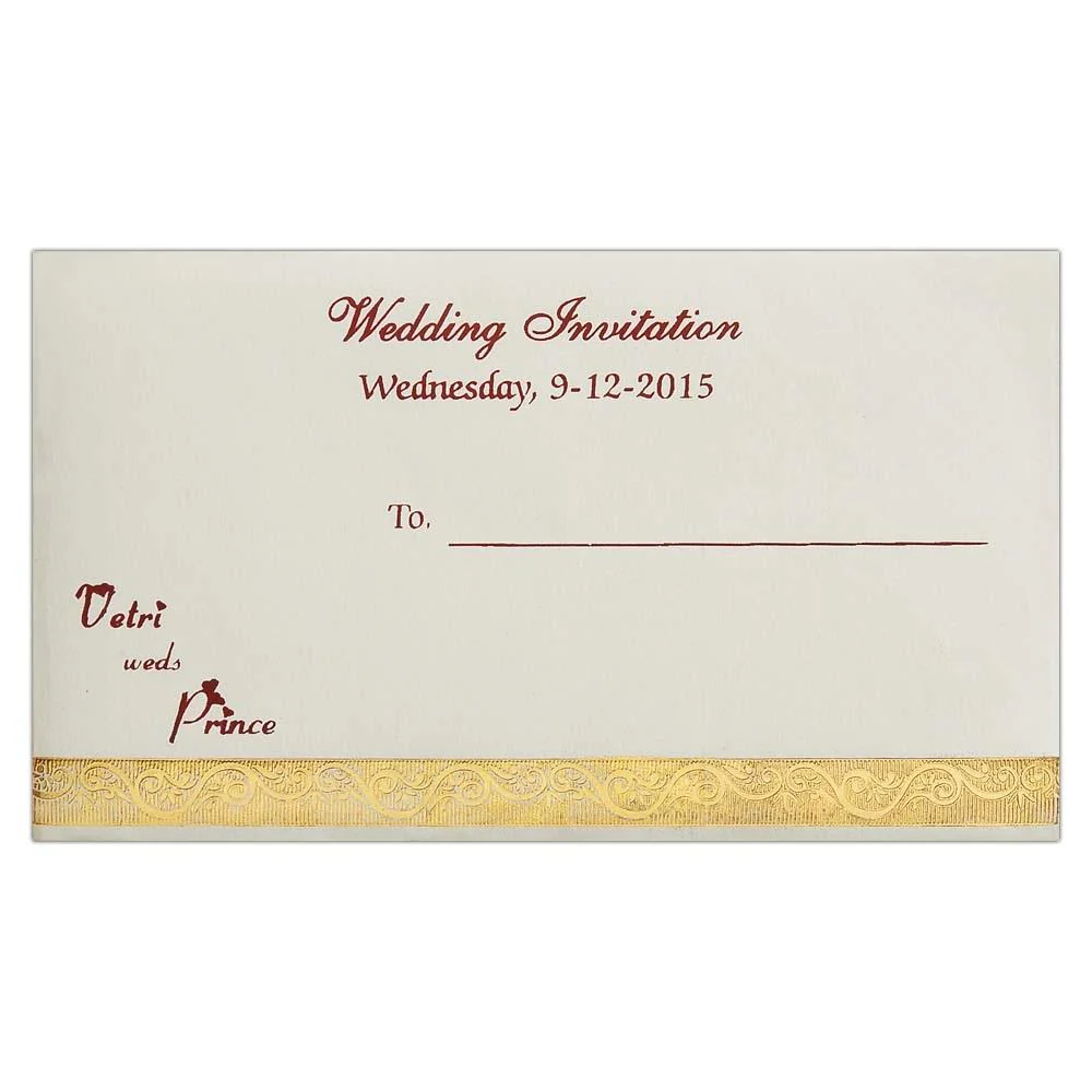 Invitation Card - Violet Ganesha Wedding Invitation Card-KNK3326 - Image 3