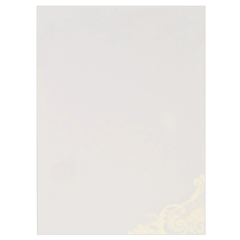White Wedding Invitation With Double Folded Insert-KNK1892 - Image 3