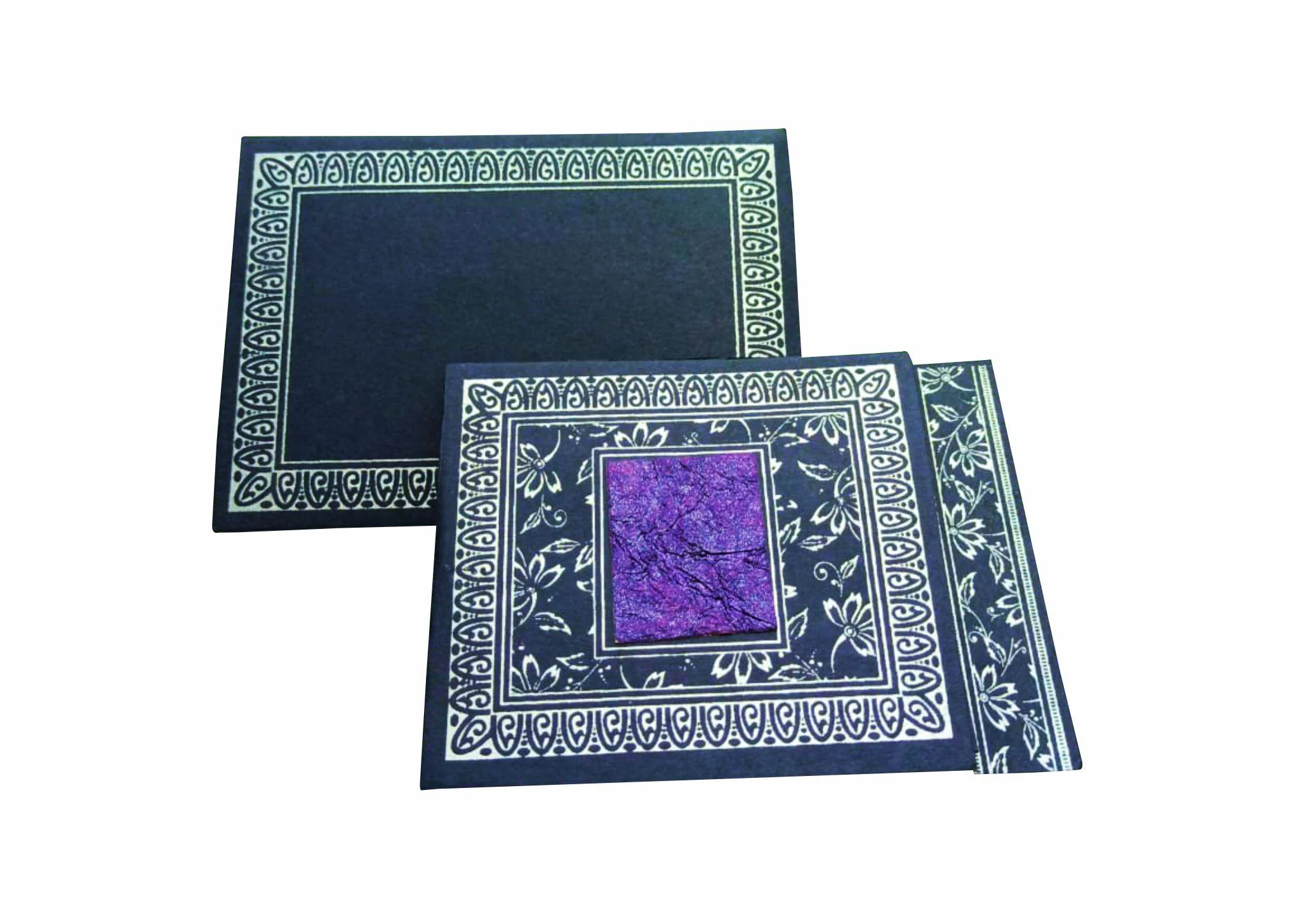 Blue Traditional Invitation Card-XP058 - Image 2