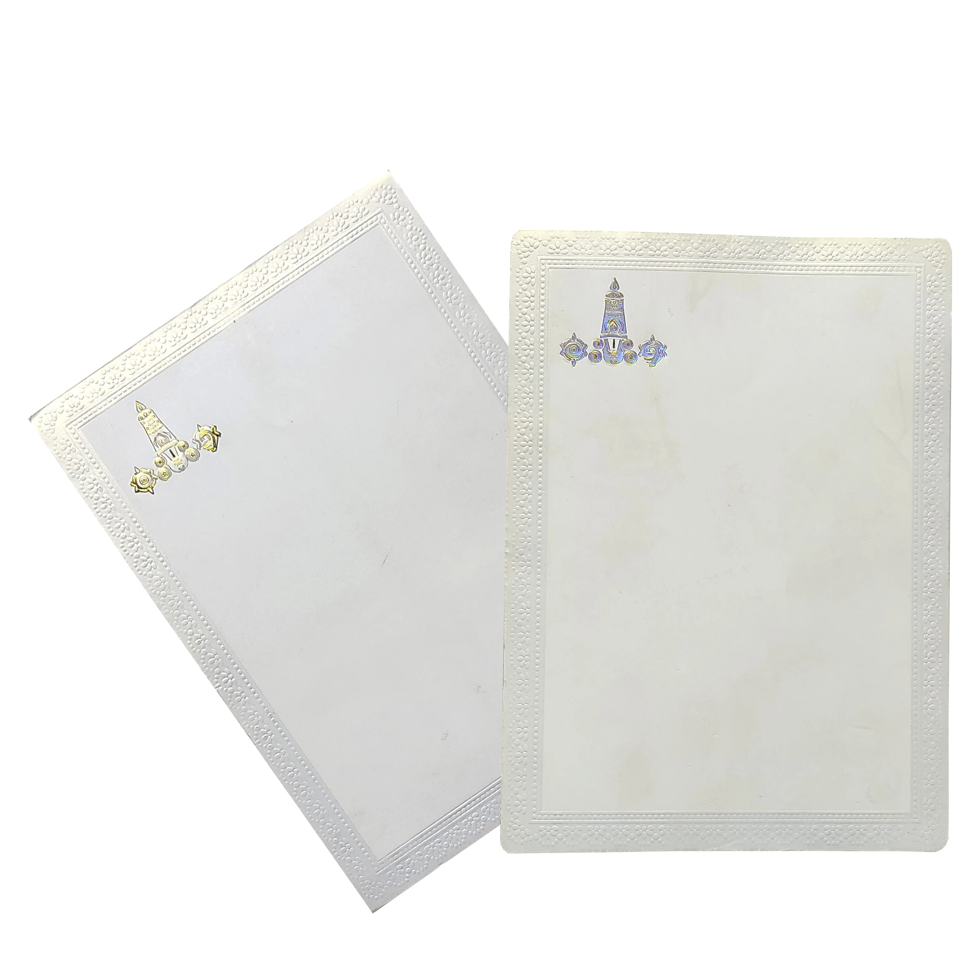 White Balaji Padmavathi Invitation-KNK2755