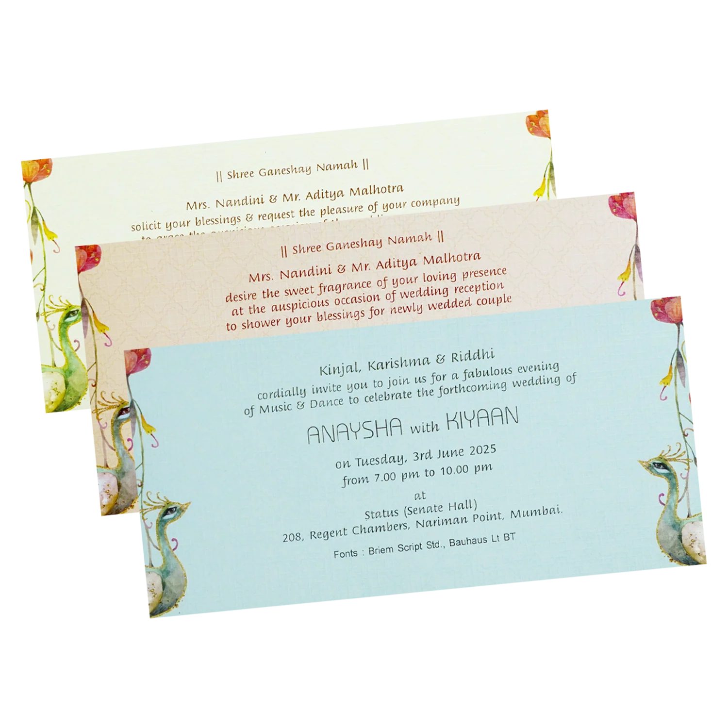 Ivory Floral Wedding Box-KRC30020 - Image 5