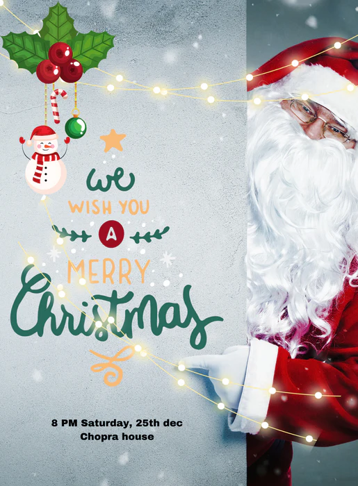 Joy Beginnings Christmas Invitation-AACSS002 - Image 2