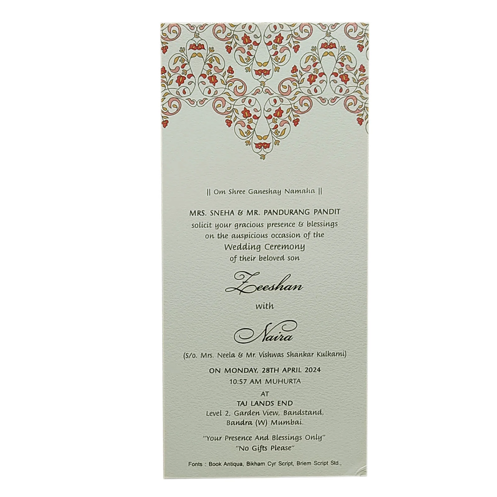 Invitation Card - KRCS6301 - Image 2
