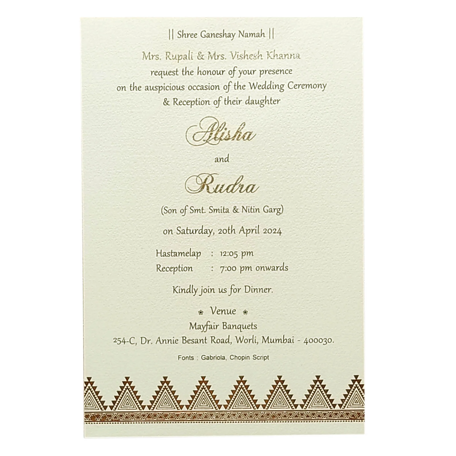 Invitation Card - KRCS6321 - Image 2
