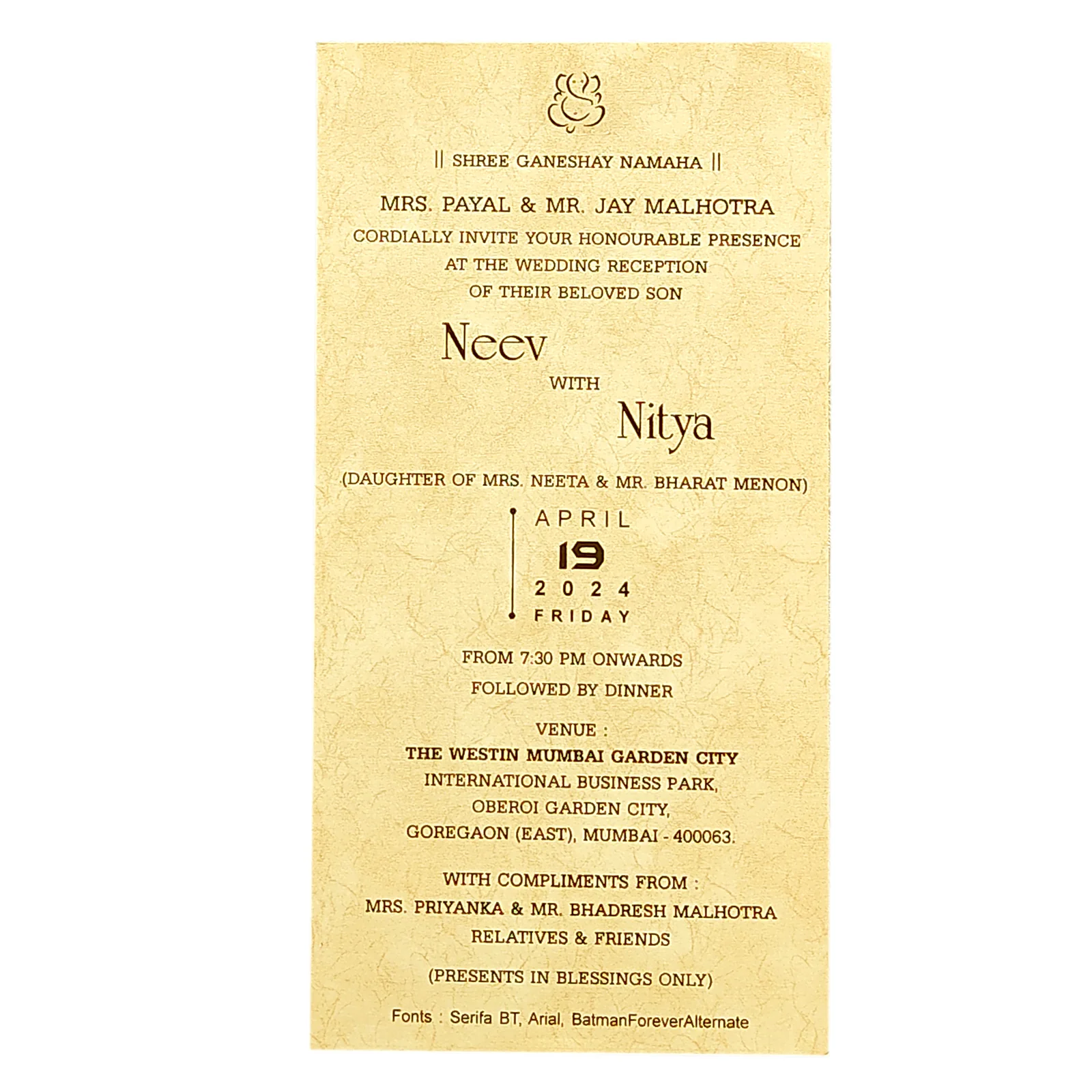 Invitation Card - KRCS6422 - Image 2