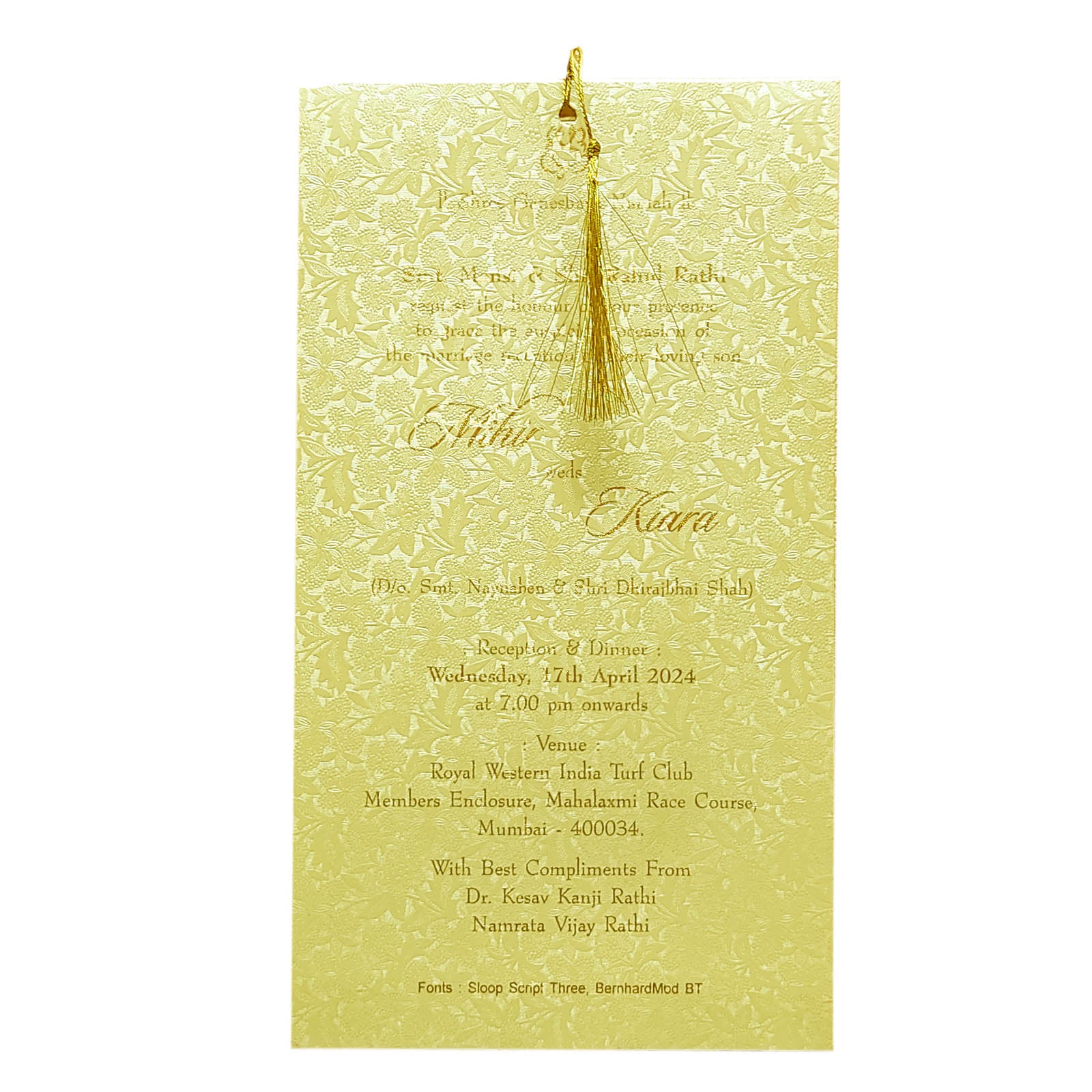 Invitation Card - KRCS6471 - Image 2