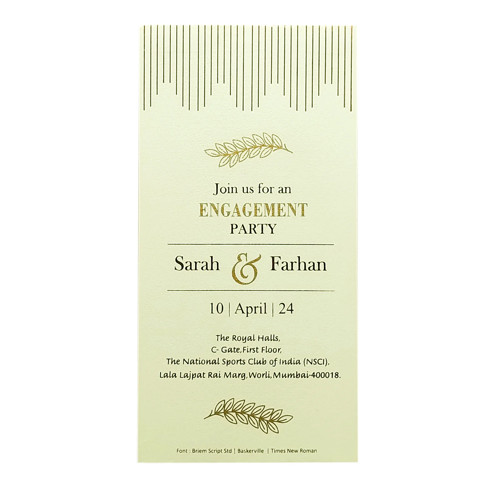 Invitation Card - KRCS6512 - Image 2