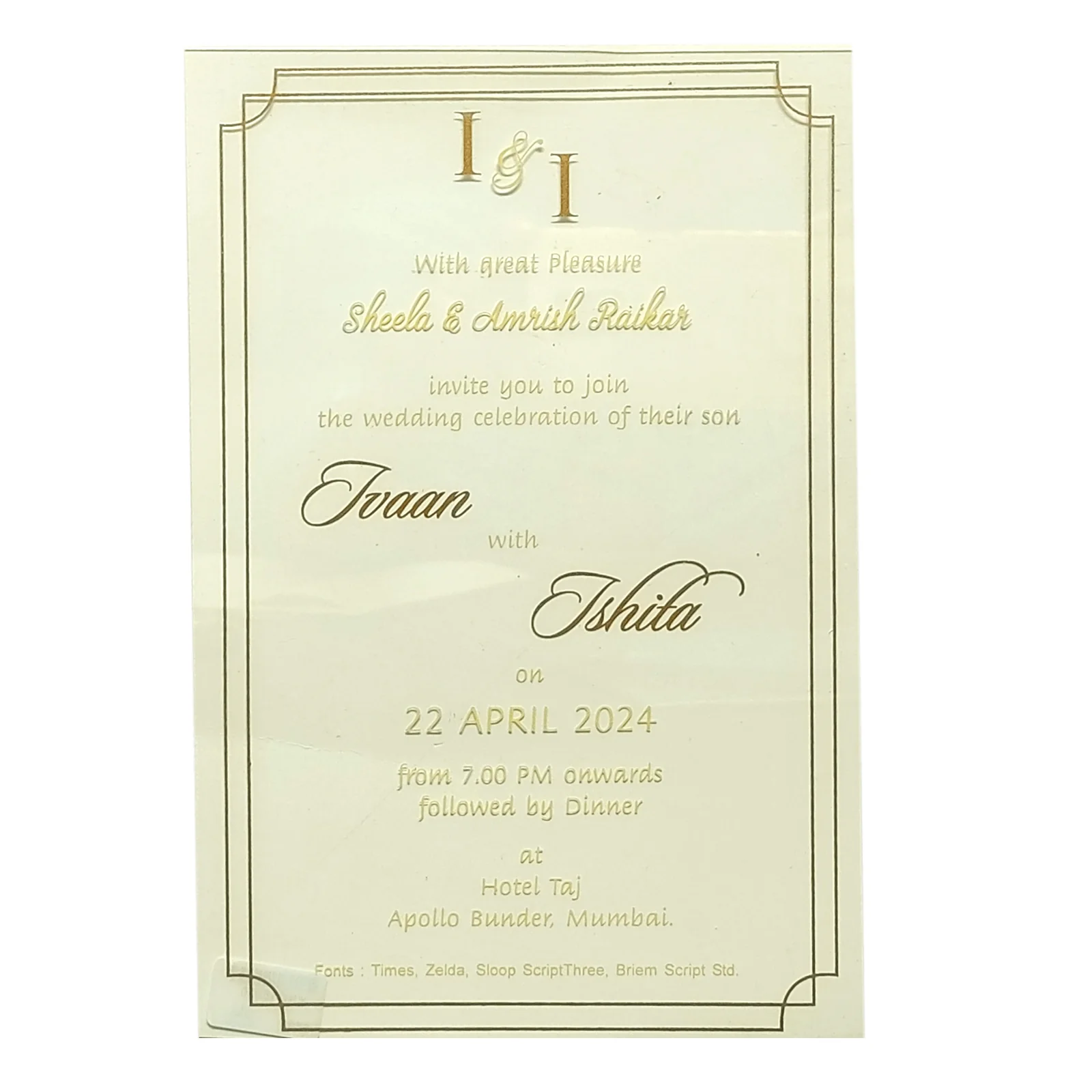 Invitation Card - KRCS6620 - Image 2