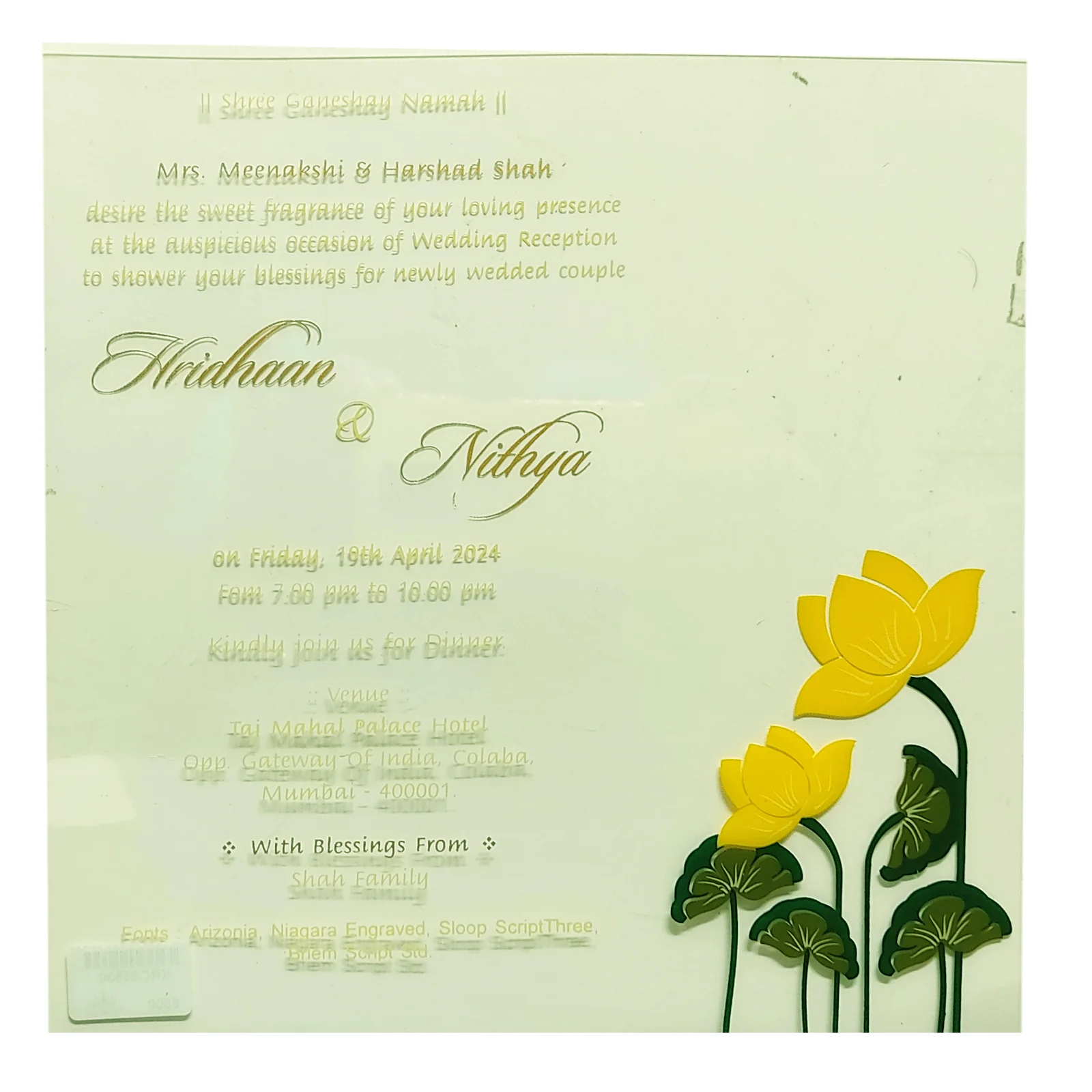 Invitation Card - KRCS6630 - Image 2