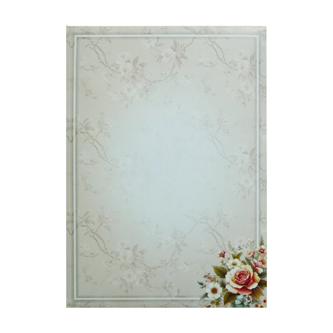 Lavender Floral Wedding Card-KNBL1703 - Image 4