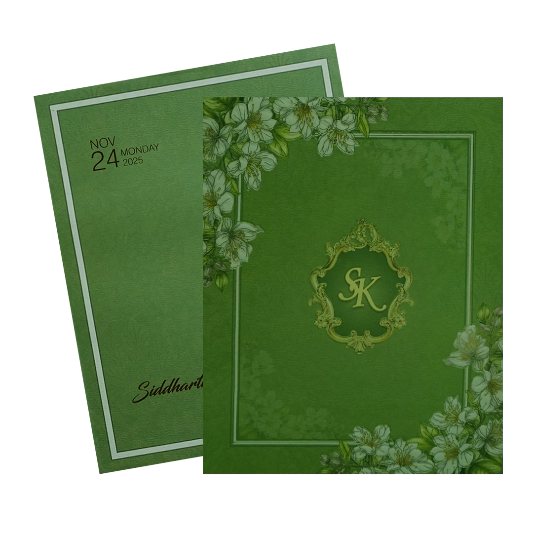 Lemon Grass Floral Invitation-KPR09800 - Image 2