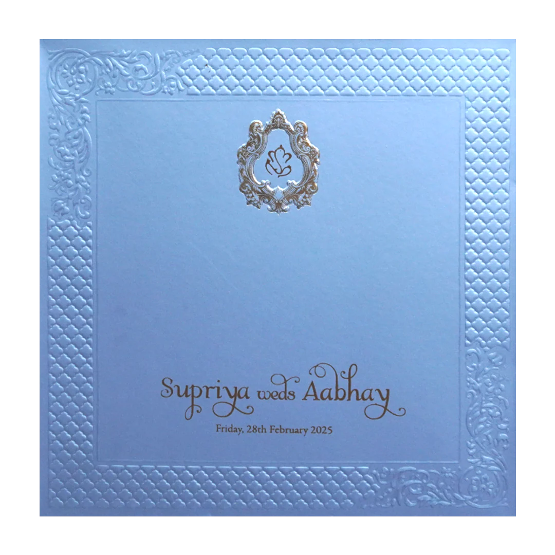 Light Blue Marriage Card-KPR09100 - Image 4