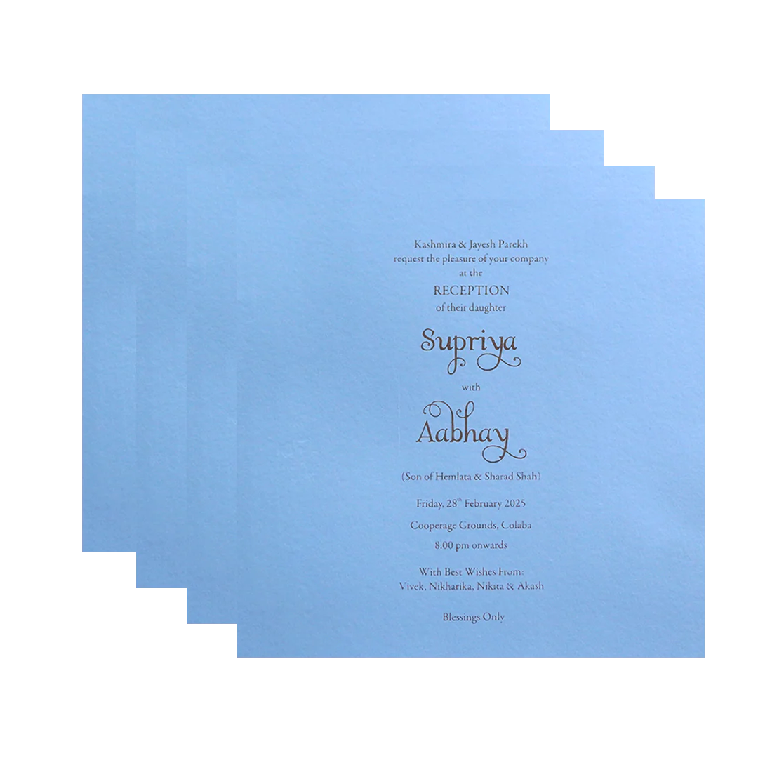 Light Blue Marriage Card-KPR09100 - Image 5