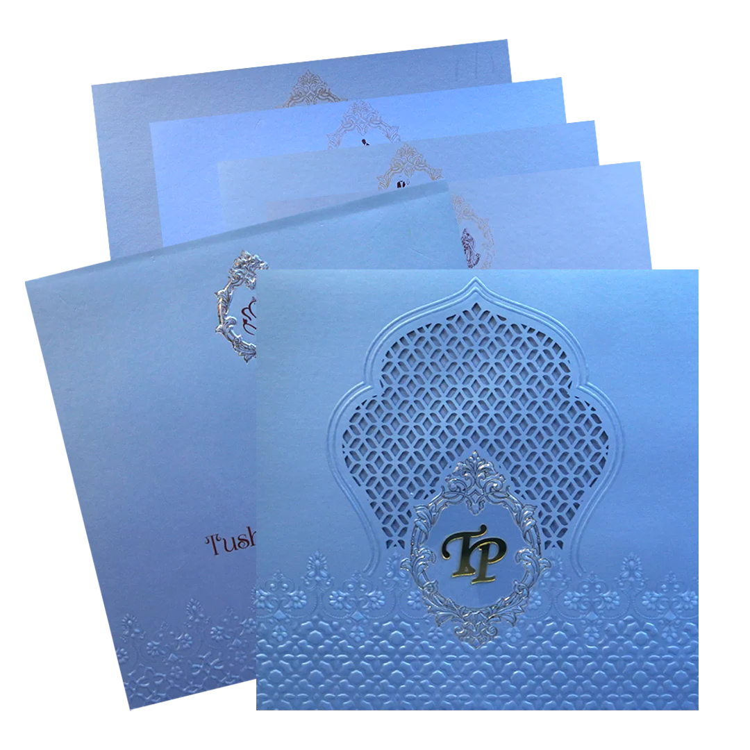 Light Blue MDF Invitation-KPR09340
