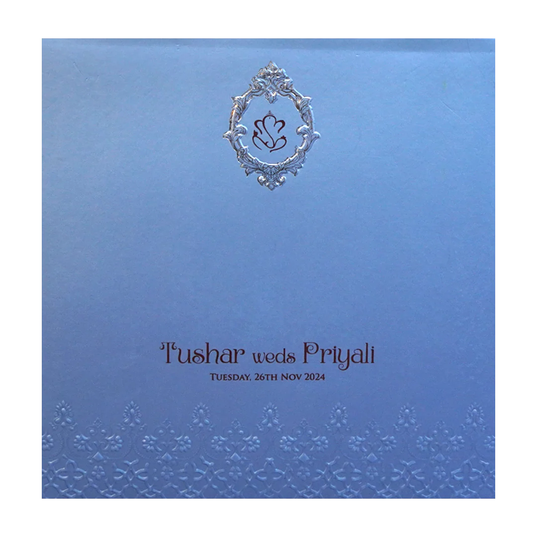 Light Blue MDF Invitation-KPR09340 - Image 4