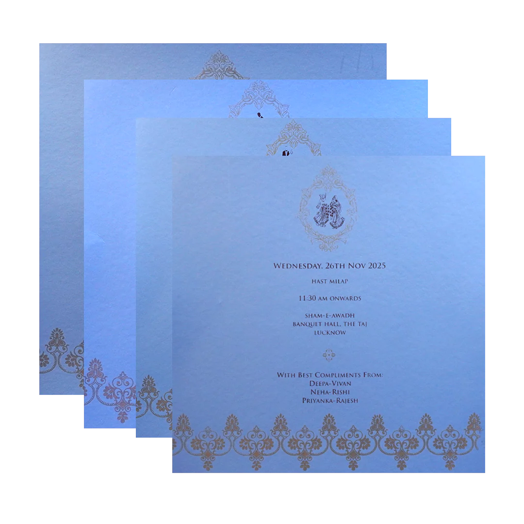 Light Blue MDF Invitation-KPR09340 - Image 5