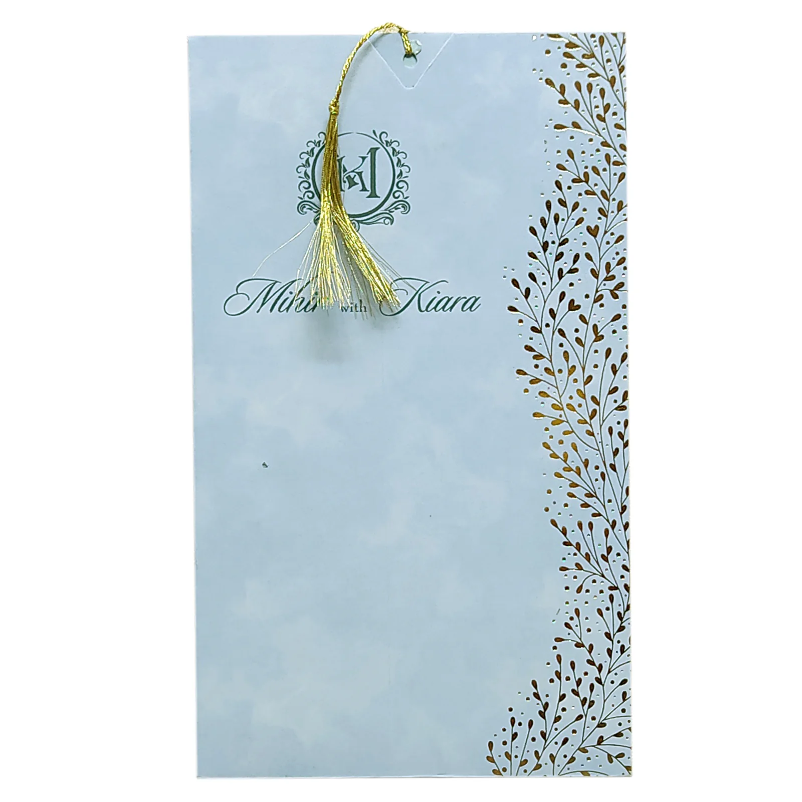 Light Blue Single Sheet Invitation-KRCS6482 - Image 3