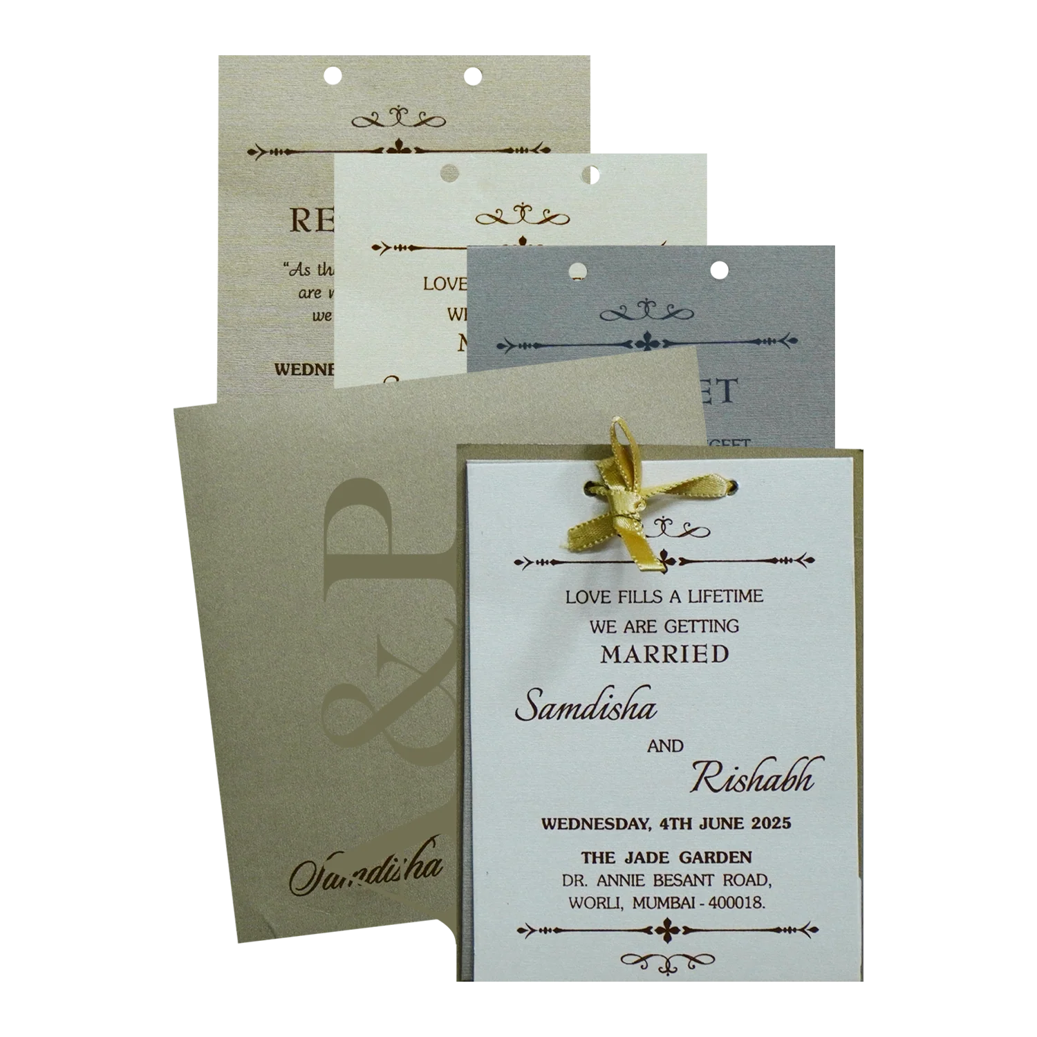 Light Brown MDF Invitation-KRC30370