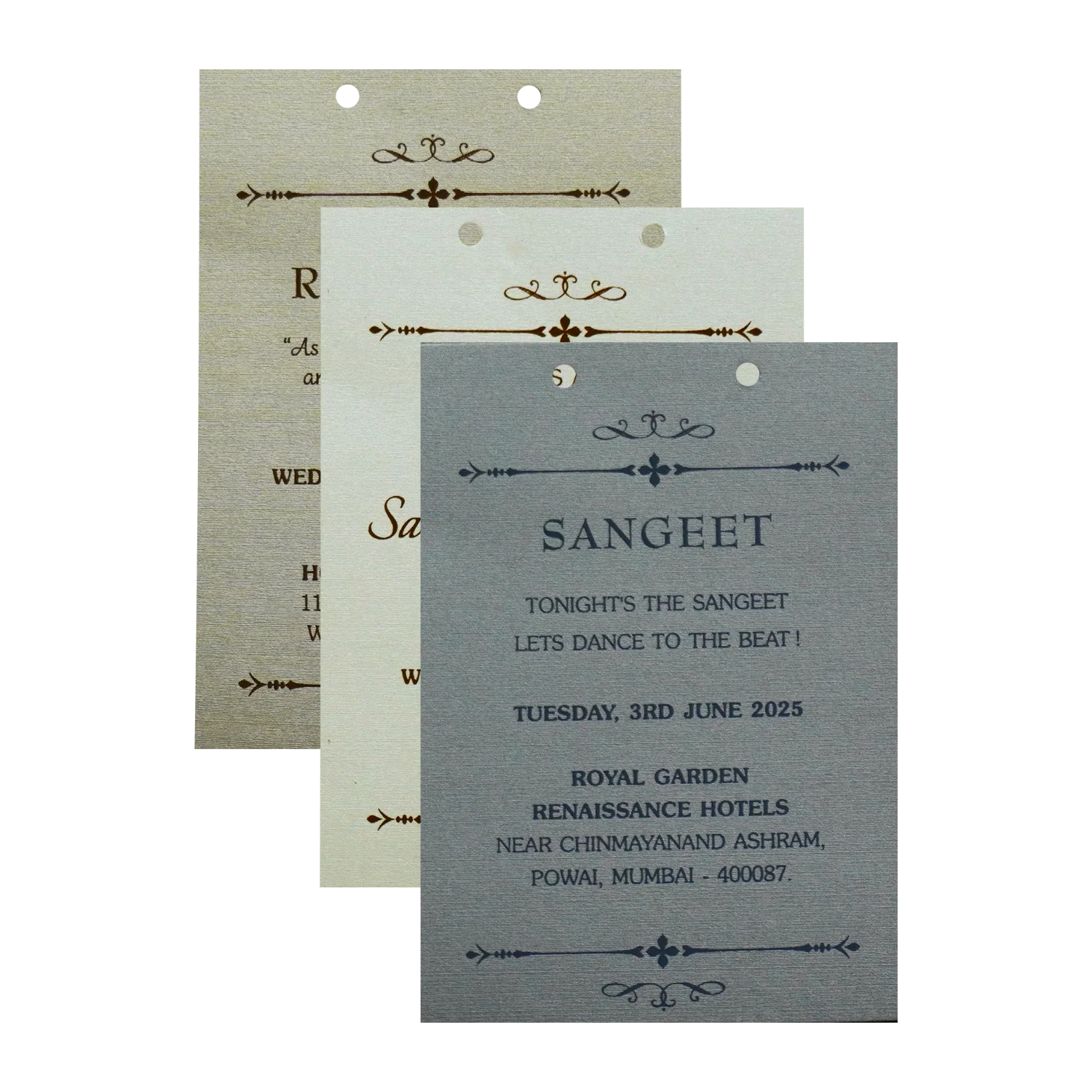 Light Brown MDF Invitation-KRC30370 - Image 5