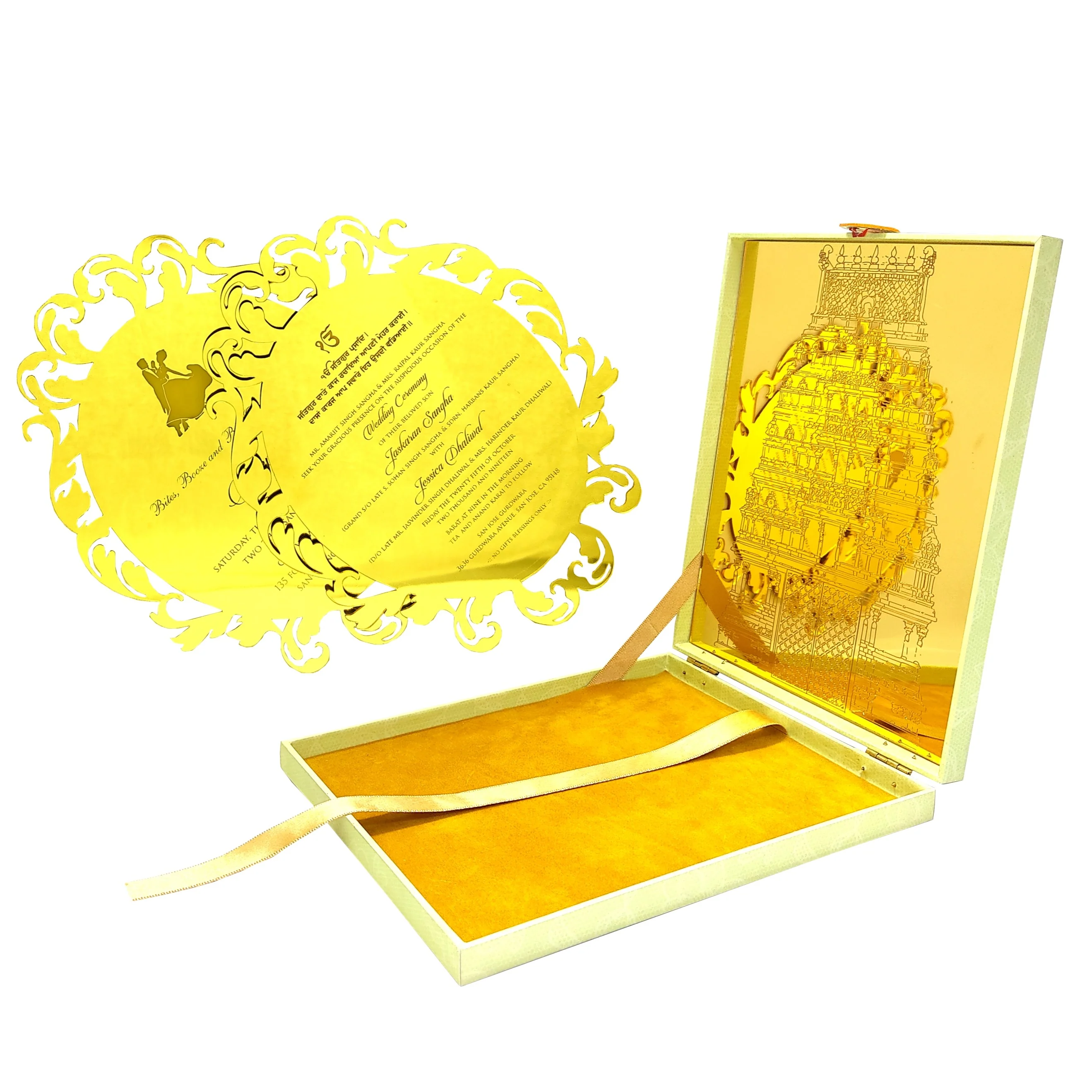 Acrylic Box Invitation Card-KNKUP052