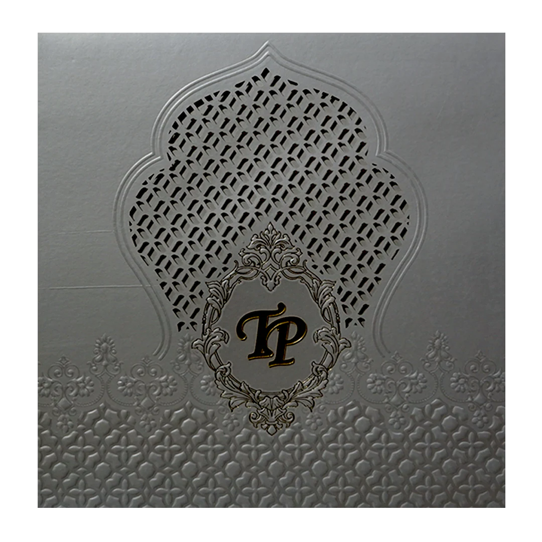 Light Grey MDF Wedding Card-KPR09330 - Image 3