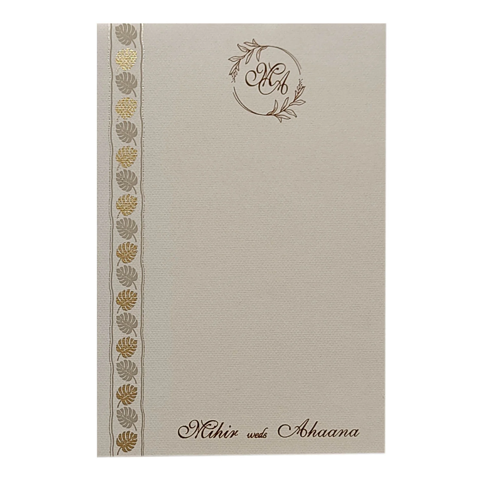 Light Grey Single Sheet Invitation-KRCS6352 - Image 3