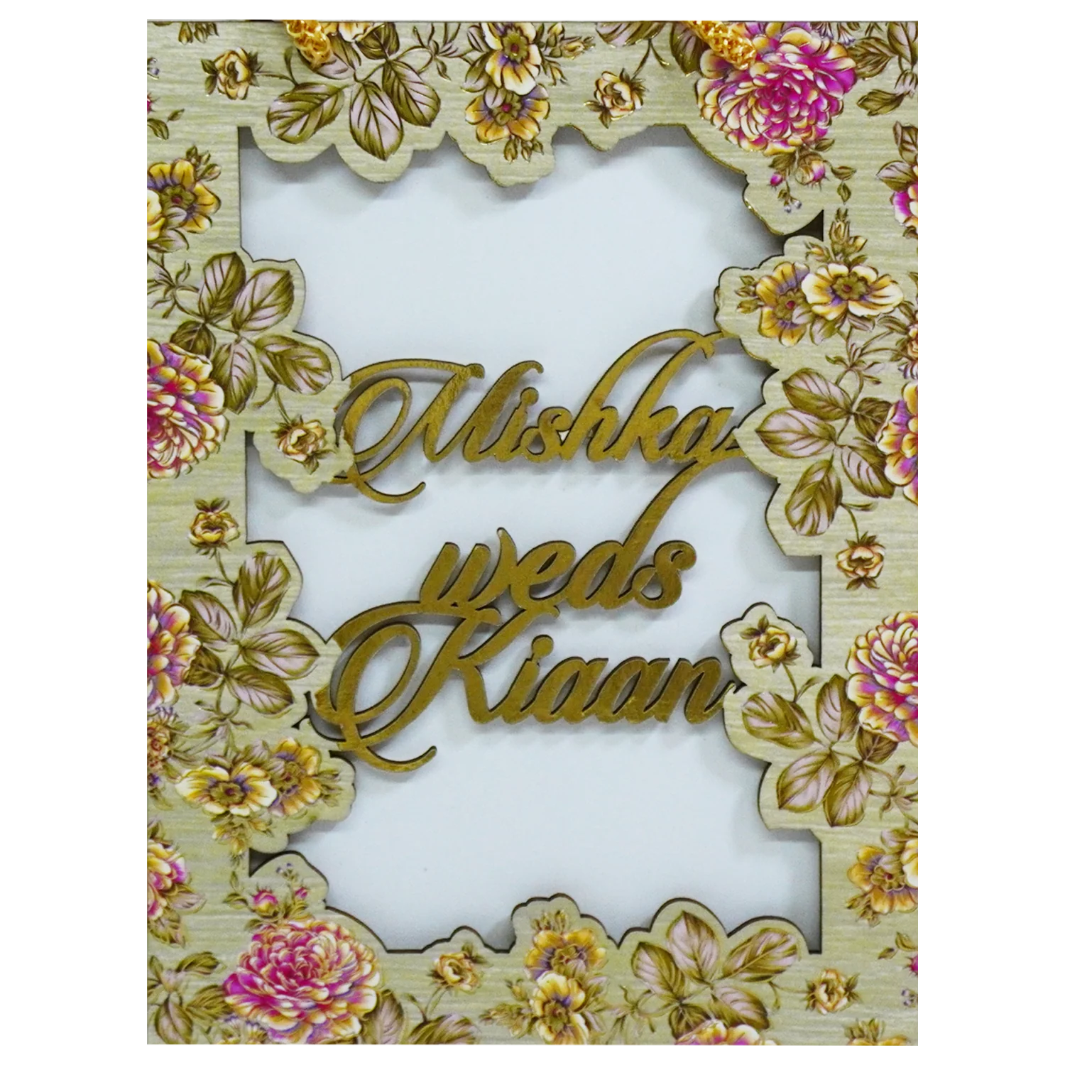 Light Lime Green MDF Invitation-KVN07020 - Image 3