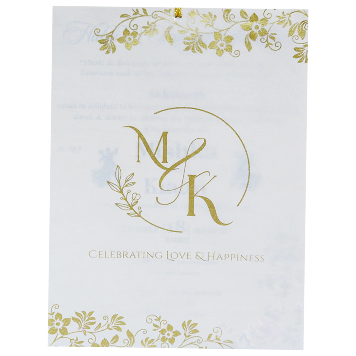 Light Lime Green MDF Invitation-KVN07020 - Image 4
