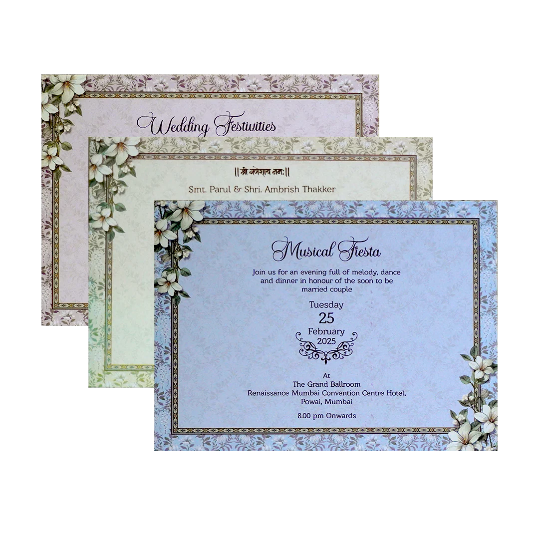 Light Pale Pink MDF Wedding Card-KSI12430 - Image 5